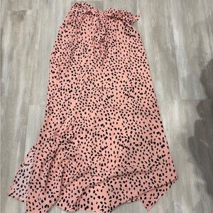 Main Strip Pink and Black Maxi Skirt